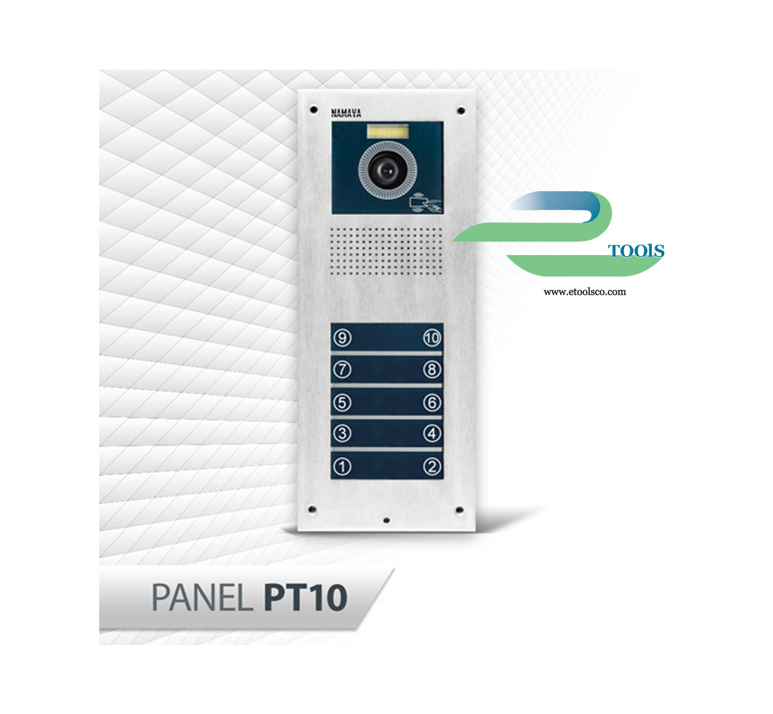 پنل 10 واحدی لمسی آیفون تصویری نماوا PT10